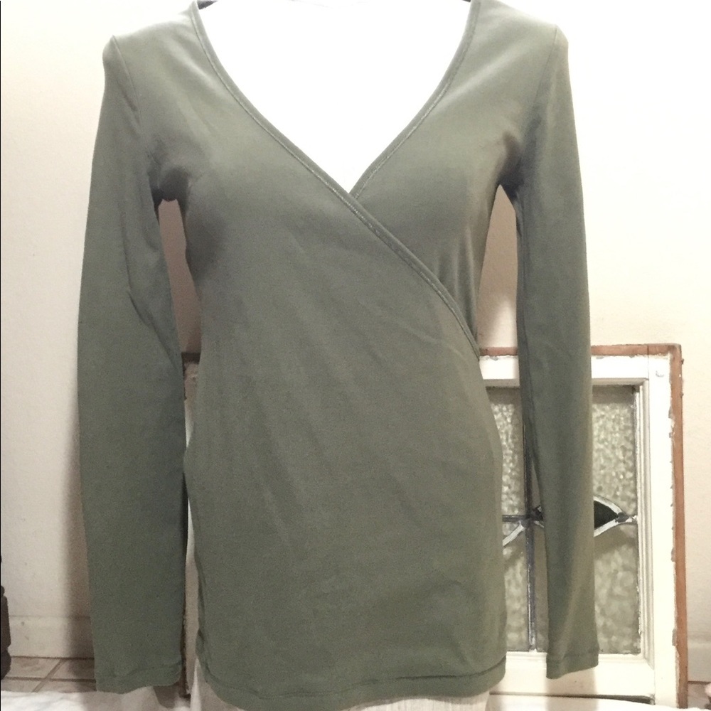 Victoria’s Secret Tee Shop Faux Wrap Top size Large